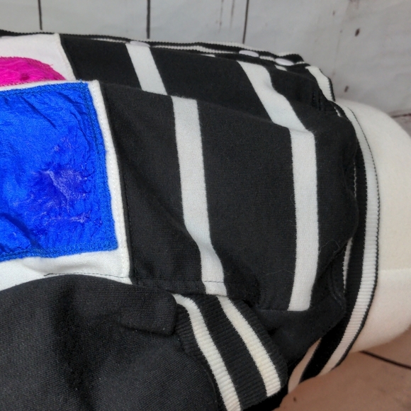 Women's C.A. Sport Totally 80's Colorblock and Shapes Cardigan Sweater M… - Picture 11 of 16